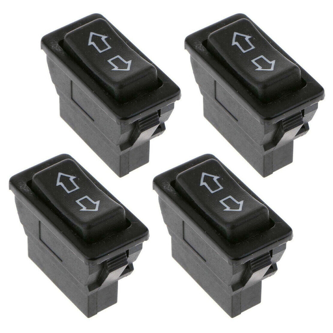 4Pcs 12V 5-Pin Car Power Door Lock/Power Window Rocker Switches Universal Assy