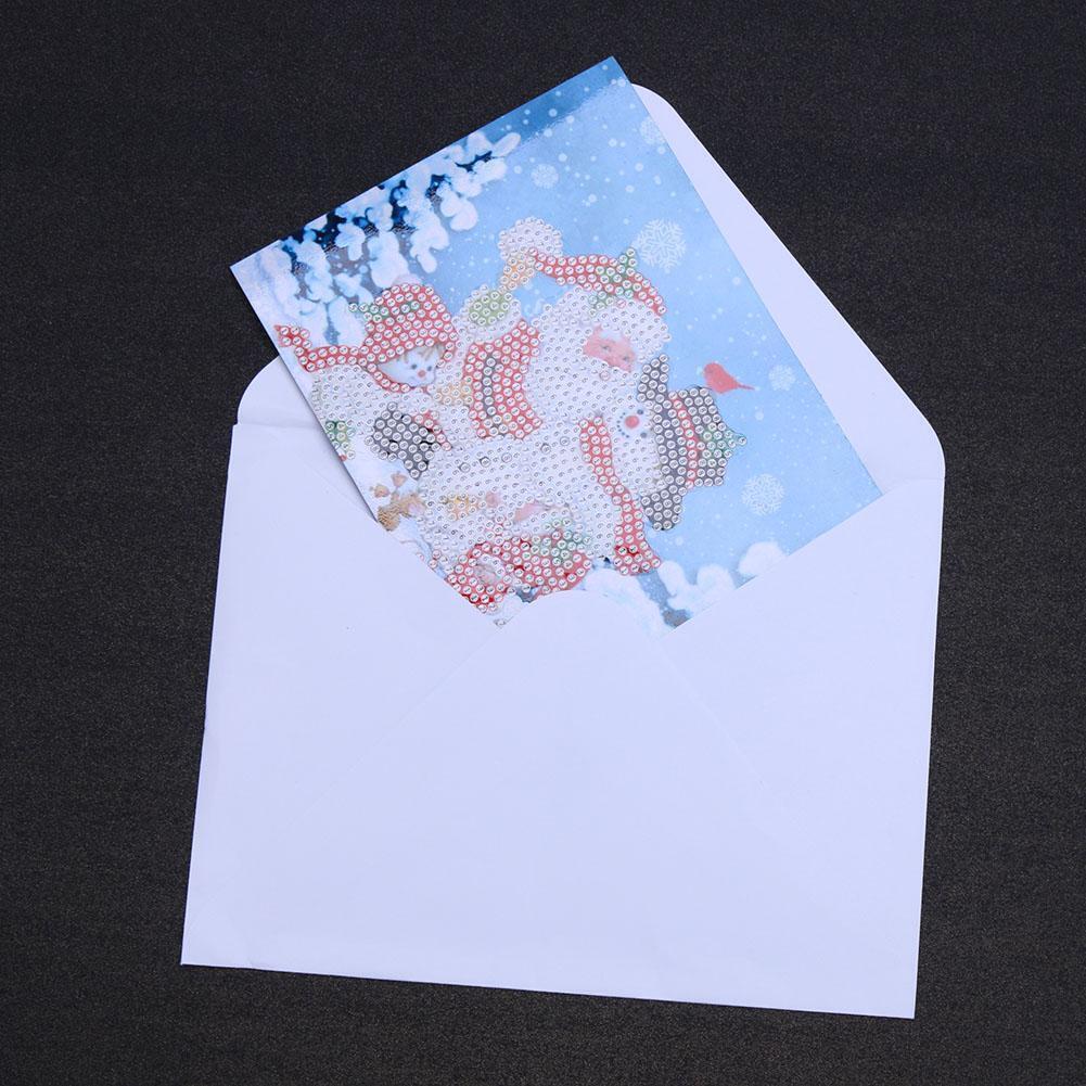 5D DIY Diamond Painting Christmas Greeting Cards Cross Stitch Kit (HK015)