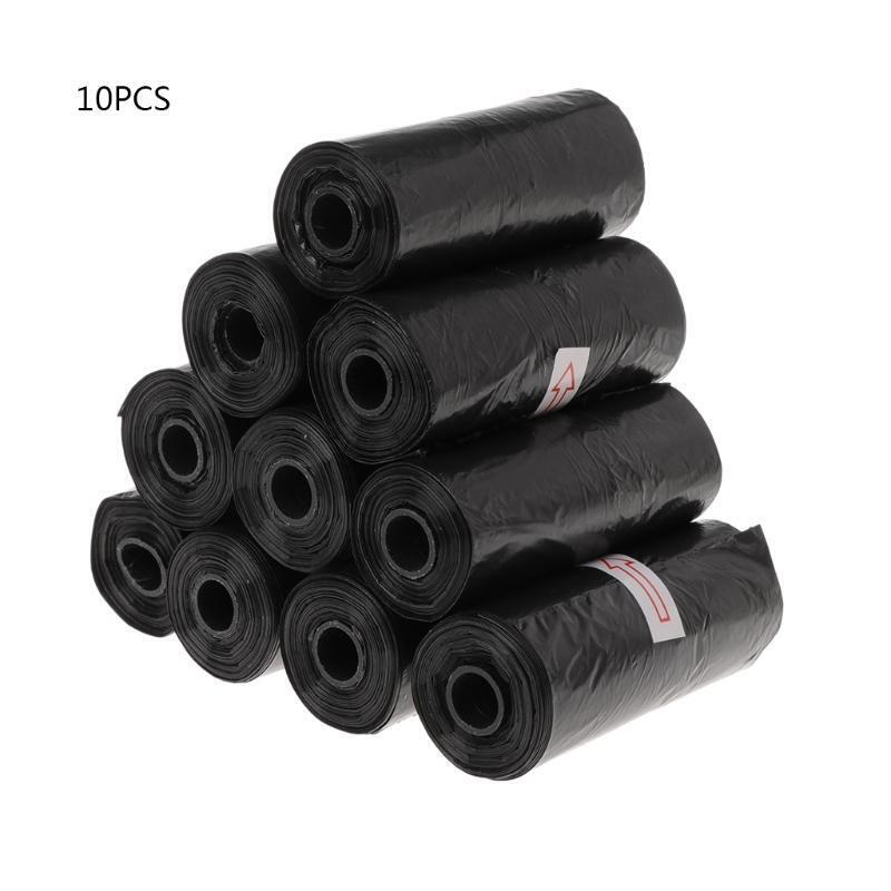 150 Count Dog Poop Bags Black Waste Bag Leak-proof Dog Waste Bags 8.7''x12''