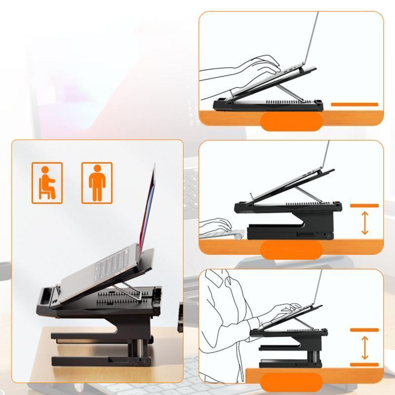New Arrival Laptop Support Rack 360° Adjustable Folding Notebook Riser Holder
