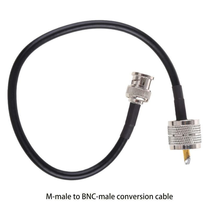 BNC Male to PL259 Male Coax Connector RF Jumper Pigtails Wire Terminal Straight