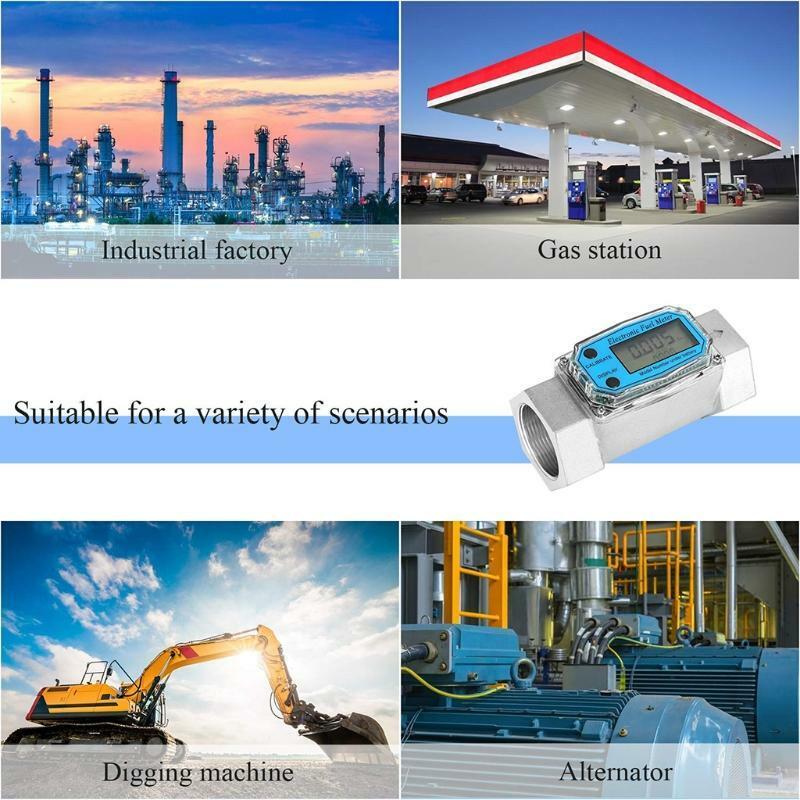 Digital Turbine Flow Meter Body Gas Oil Fuel Flowmeter Pump Flow Meter Shell