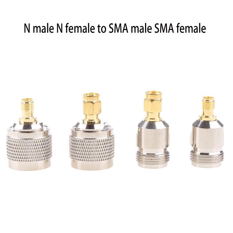 RF Coaxial Connector Kit SMA to N BNC TNC F Type Connectors Kits N to SMA