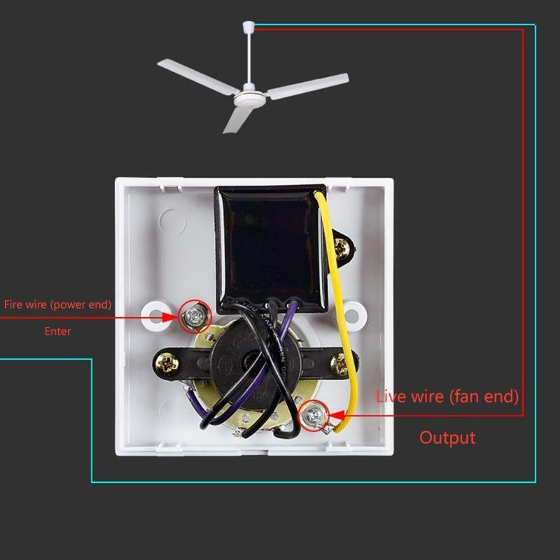5 Speeds Variable Fan Speed Control Suitable for Most Brand Electric Ceiling Fan