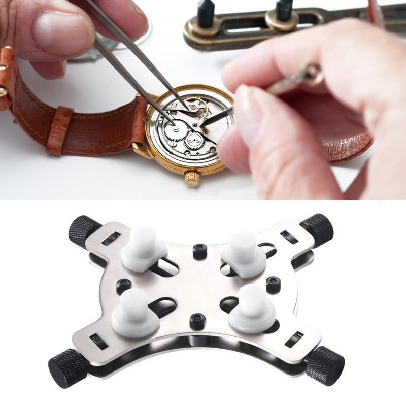 Upgraded Watch Case Back Opener Repair Remover Holder Tool Watchmaker Tool Metal