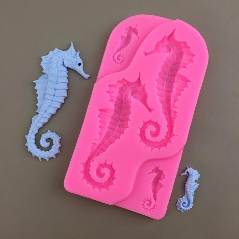 Mousse Moulds Seahorses Shape Silicone Material Pudding Mold DIY Chocolate Molds