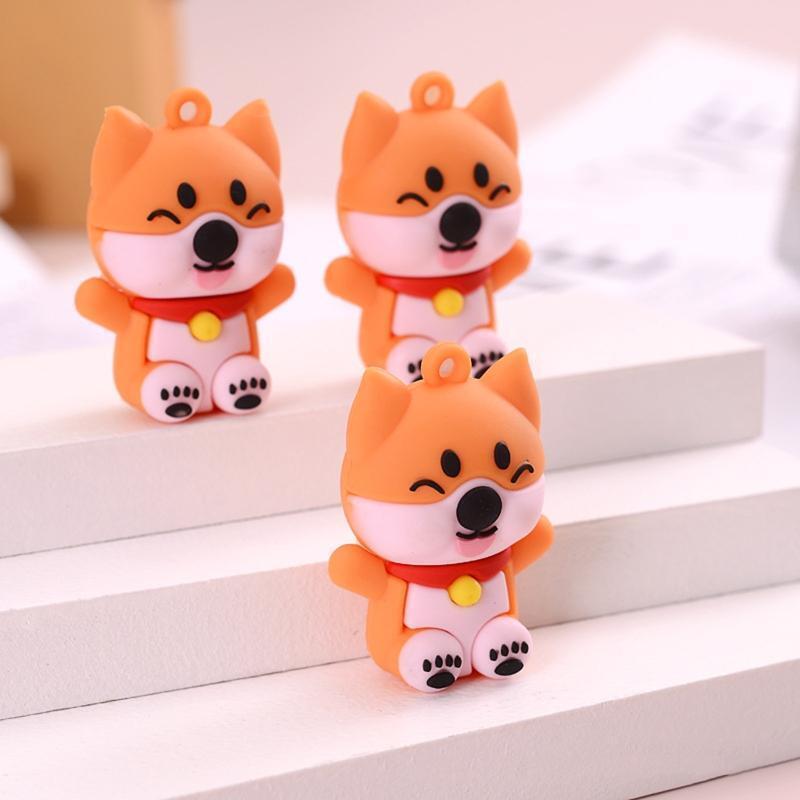 Cute Cartoons Shiba Inu Car Key Chain Charm Puppy Bag Handbag Wallet Charms
