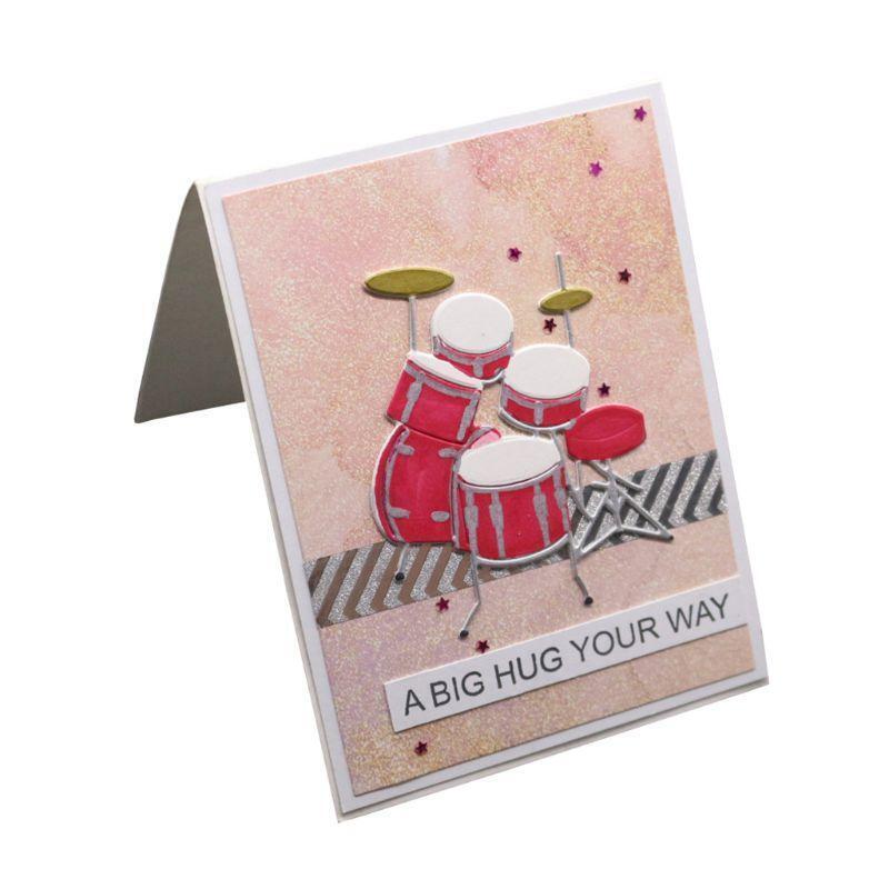 Drum Metal Cutting Dies Stencil DIY Scrapbooking Album Stamp Paper Card Decor