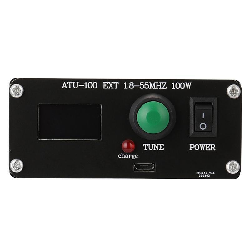 Mini Automatic Antenna Tuner 0.96 Inch ATU-100 1.8-55Mhz With Shell Finished