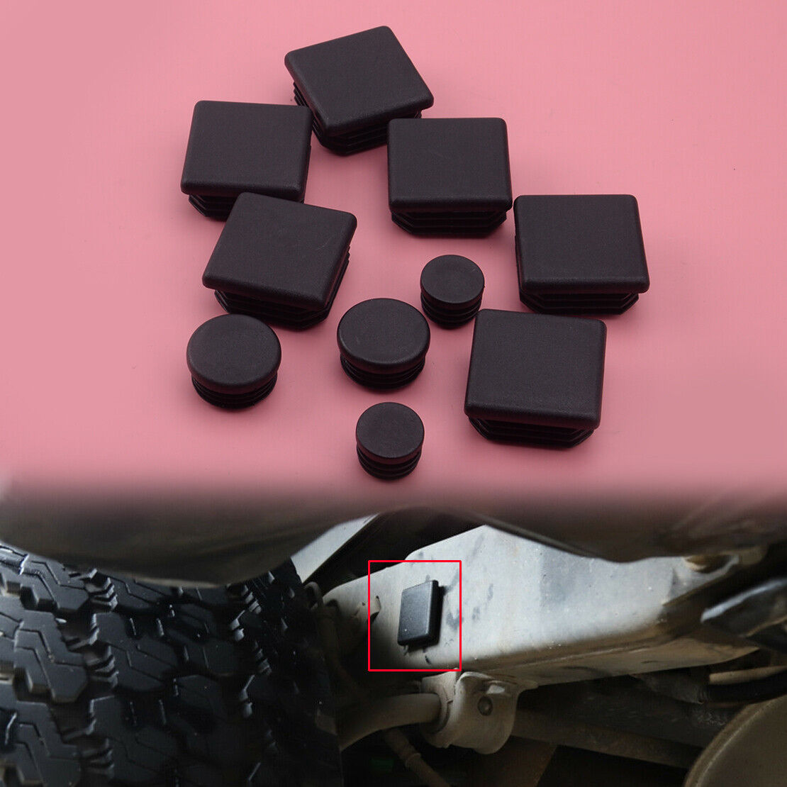 10x Car Chassis Rubber Waterproof Stopper Plugs Fit for Jeep Wrangler JK 2007-17