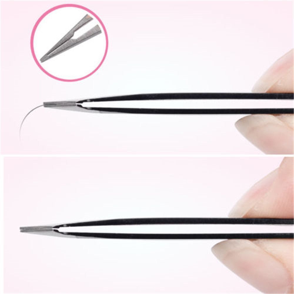 Steel Beauty Eyebrow Tweezer Hair Removal Brow Trimmer False Eyelash Clip