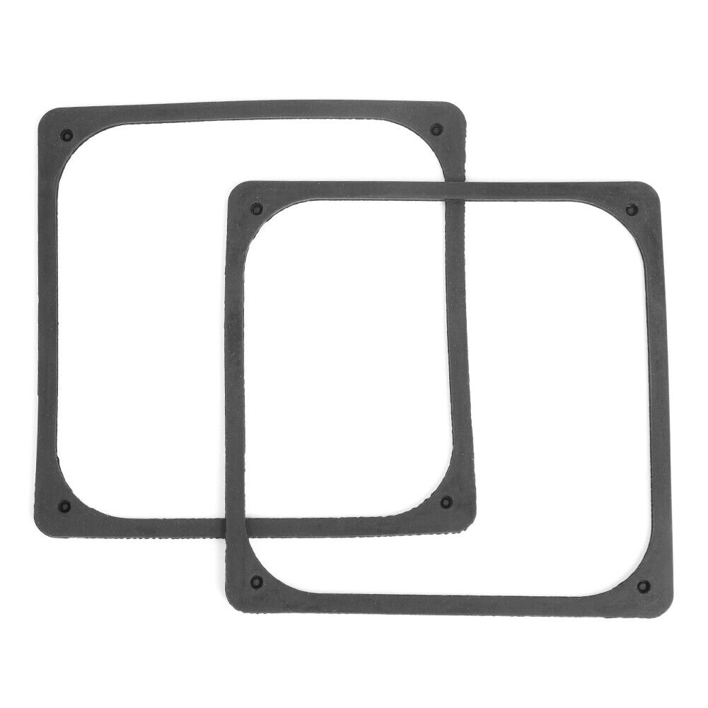 2pcs 120x120mm Anti Vibration Silicone Rubber Fan Gasket for PC Case Fan