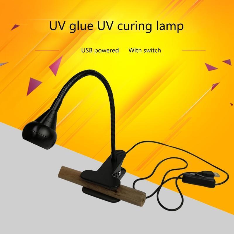 395nm LED Ultraviolet Lights Clip-On Flexible Metal Tube UV Lamp Durable Gift