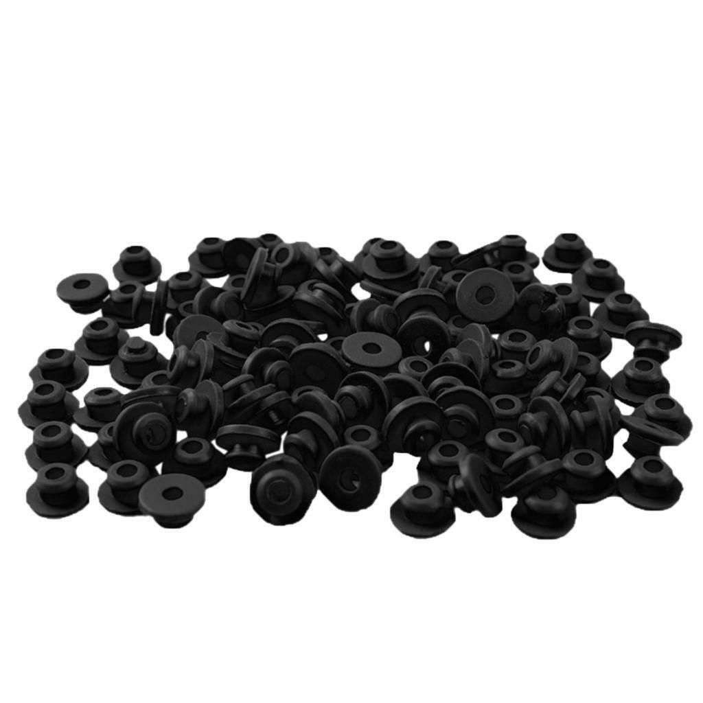 100 Pieces Rubber Rings And Straps Accessories - Black, 4x2.5x5.5cm