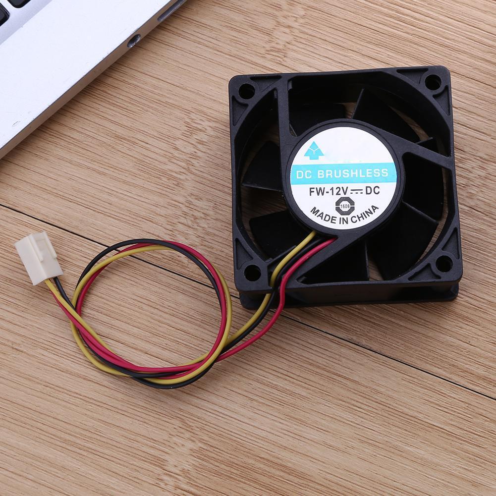 DC Brushless Cooling Fan 12V 60x60x25mm 3 Pin CPU Computer Fan