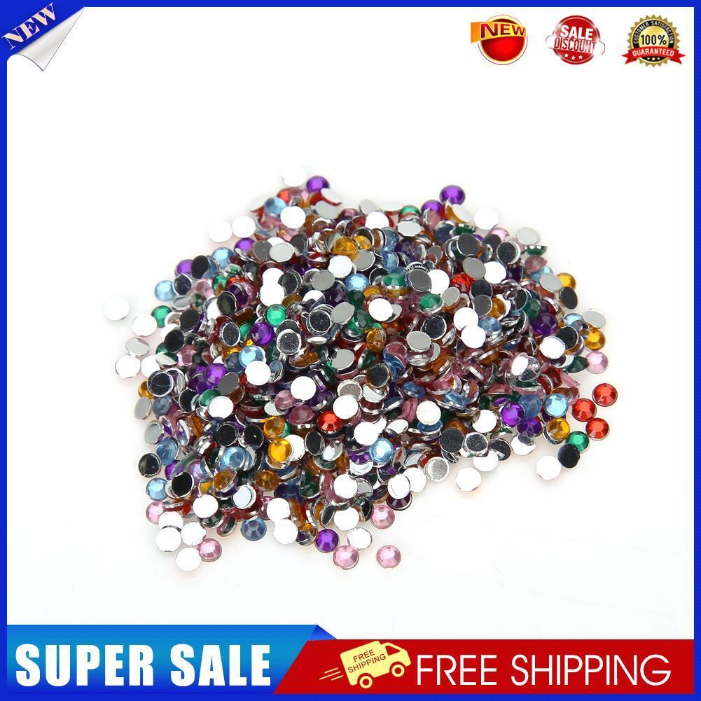 Acrylic Nail Art Tips Gems Crystal Rhinestones Glitter DIY Nail Decoration