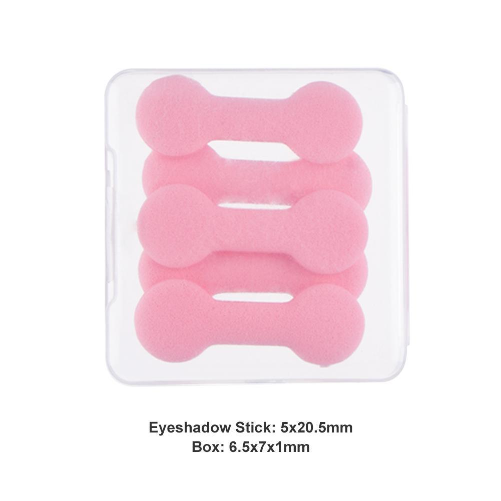 Disposable Double-end Eyeshadow Brush Stick Applicator (5pcs Pink Box)