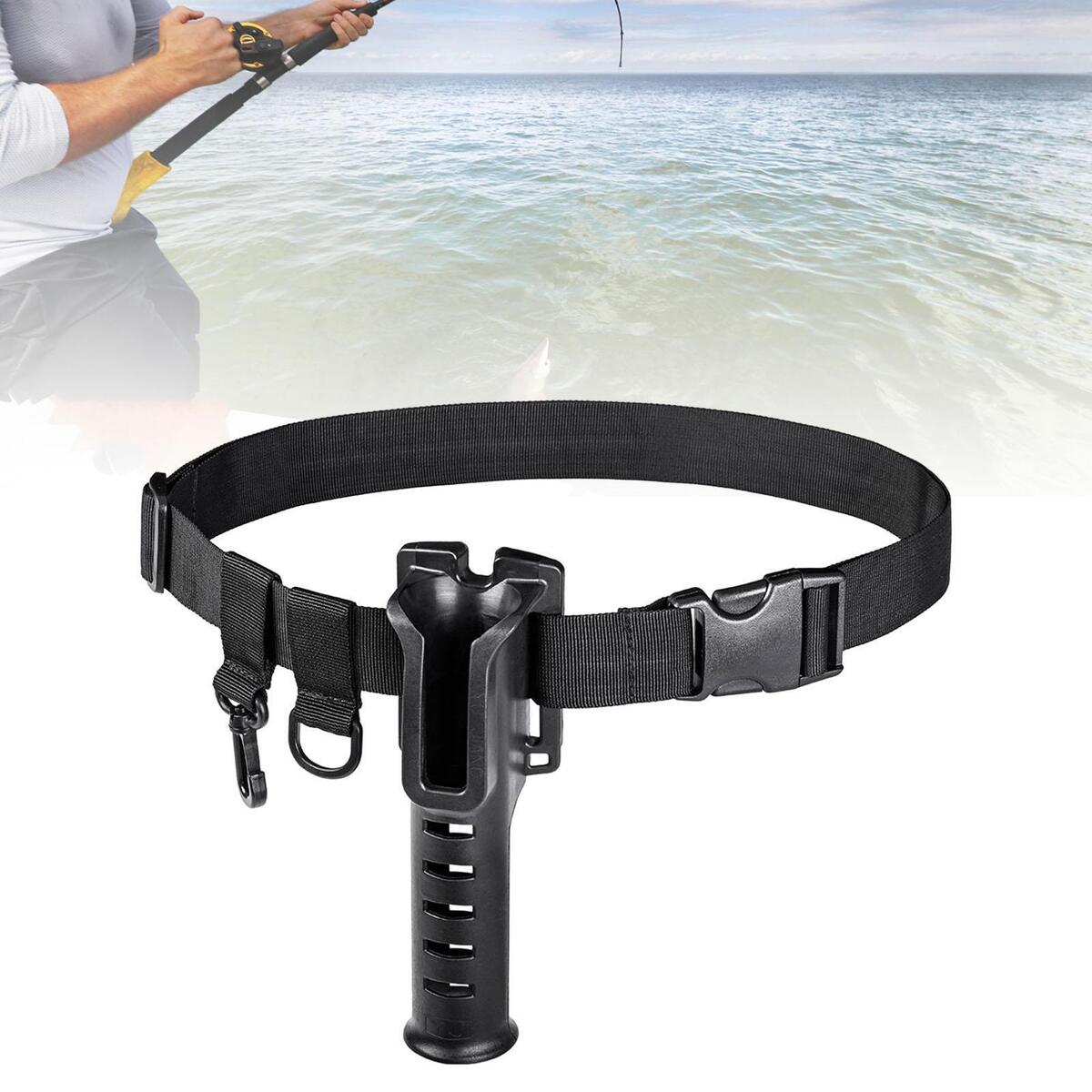 Adjustable Durable Fishing Rod Holder Belt Outdoor Storage Fishing Pole