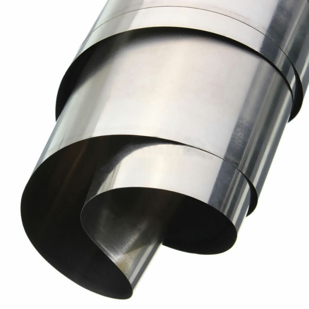 1PC 304 Stainles Steel Fine Plate Sheet Foil Metal Roll 0.1mm*100mm*1000mm