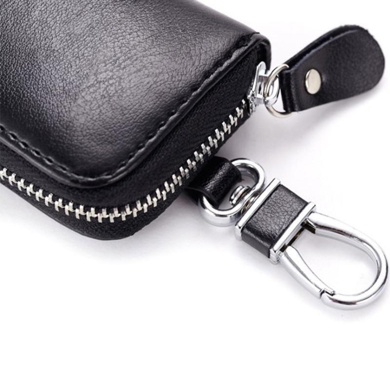 Wallet Card Holder Pocket Leather Car Key Holder Bag Coin Purse for Women Men