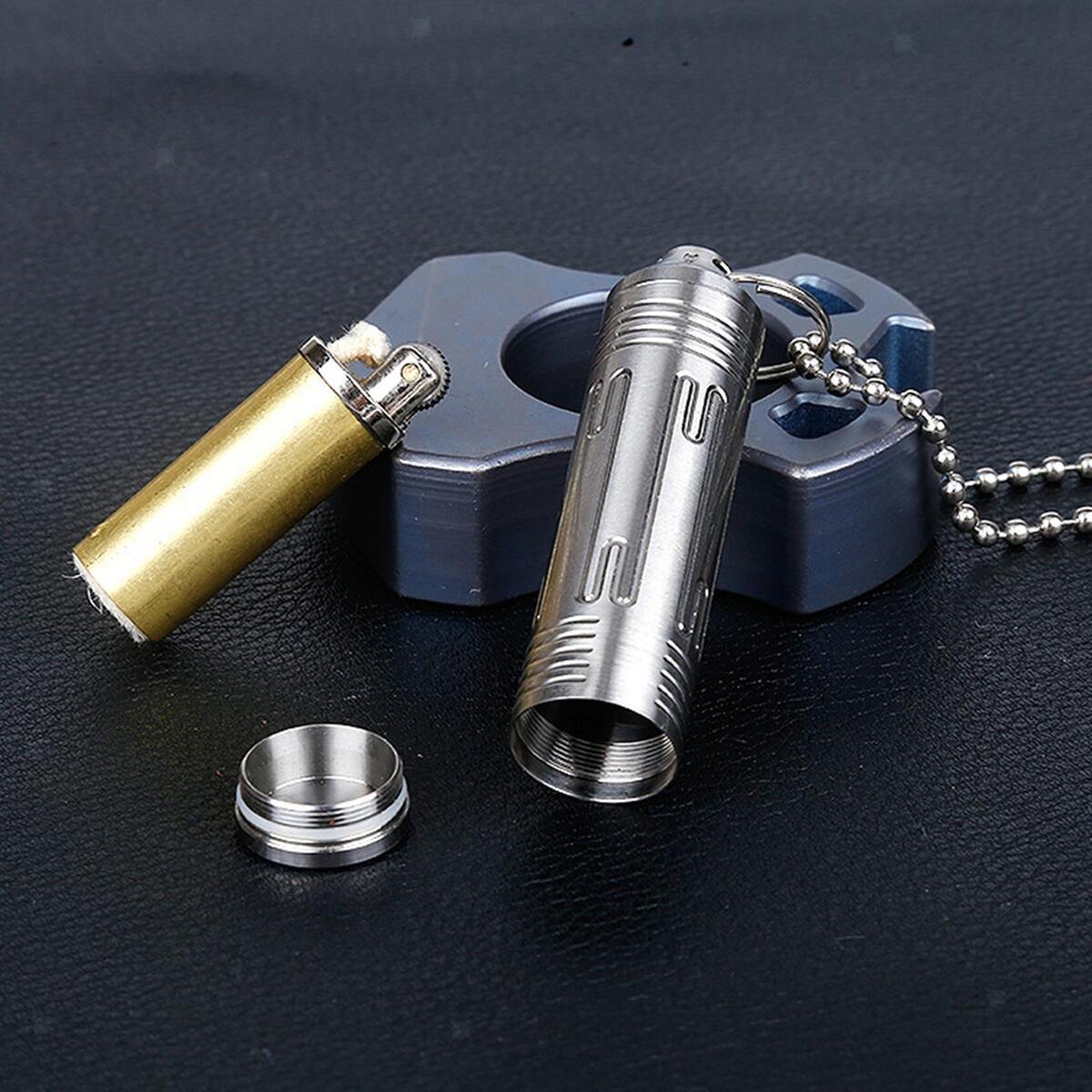 Pocket Pill Holder Box Capsule Seal Bottle Keychain Medicine Case Container