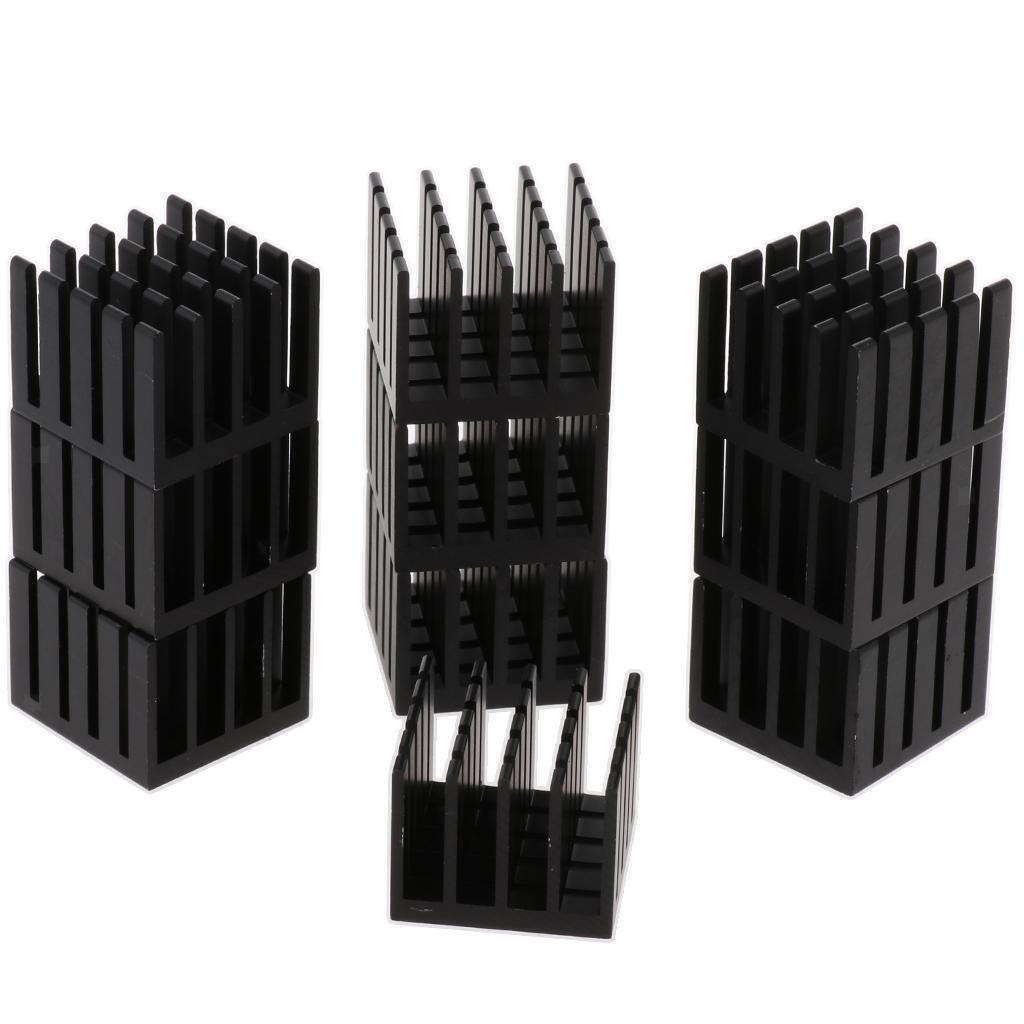 10 Pieces Black Aluminum  Sink  Sink Module for Radiator Fin