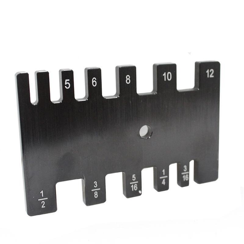 Practical Tenon Caliper Card Gauge Aluminum Alloy Woodworking Measure Ruler Tool