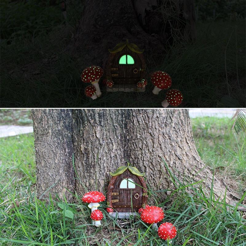 Mushroom Ornament Durable Garden Decoration Indoor Outdoor Ornament Wear Resist