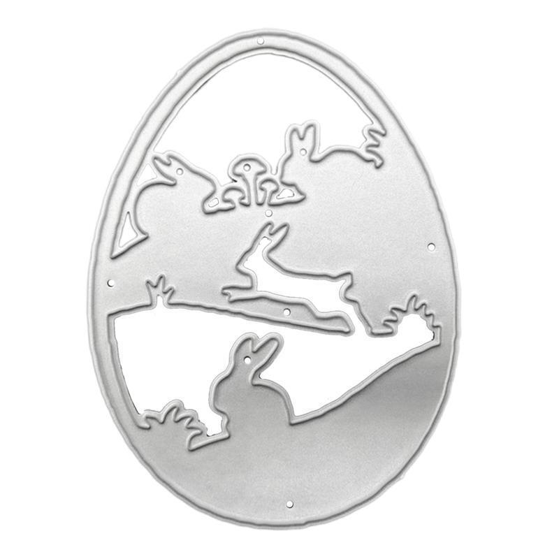Easter Egg Bunny Metal Cutting Dies Stencil DIY Scrapbooking Album Paper Card