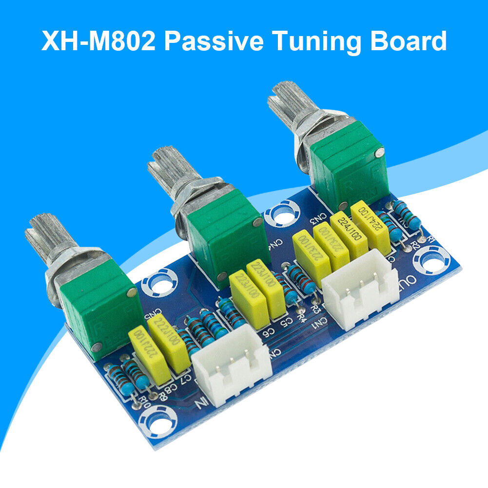 XH-M802 Passive HiFi Preamplifier Board with Treble Bass Volume Control