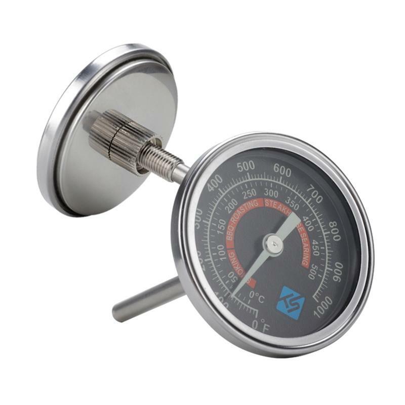 BBQ Smoker Grill Spit Pit Thermometer ?/? Roaster Temperature Gauge w Night Glow