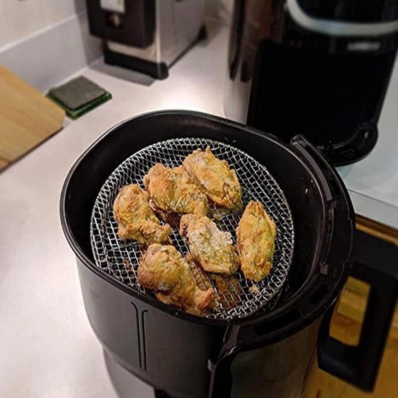 Round Air Fryer Rack Air Fryer Accessories Stainless Steel Multi-Layer