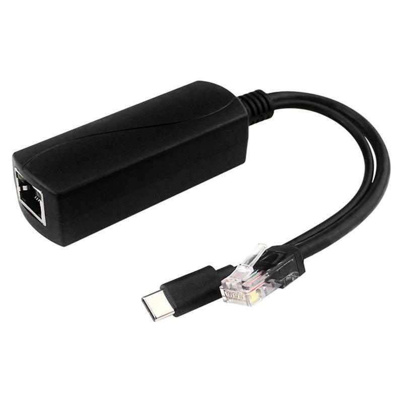 Gigabit PoE Splitter Type-C IEEE 802.3af 10/100/1000Mbps Power over Ethernet
