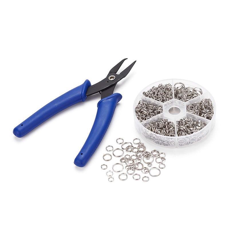 Bifurcated Ring with Bifurcated Ring Pliers Double Closed Jump Ring Split Ring