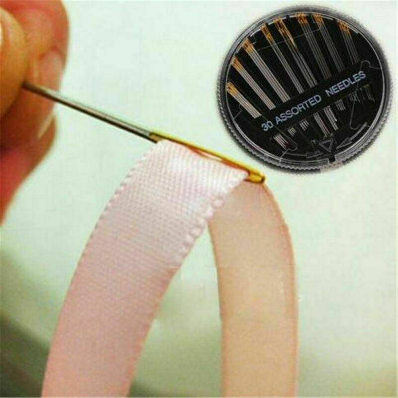 30Pcs/set Craft Quilt Sew Case Assorted Hand Sewing Needles Embroidery Mending