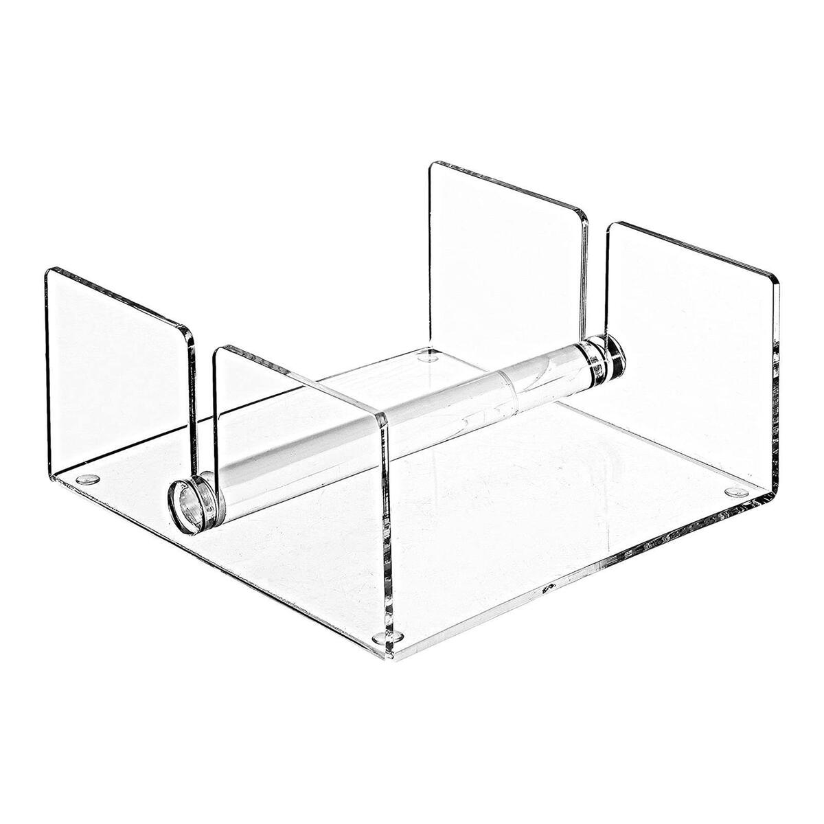 Acrylic Guest Towel Napkin Holder Square Clear for Countertops Hotel Party