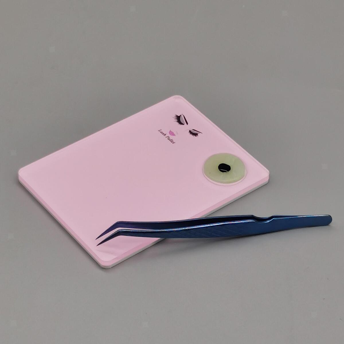 Pink Acrylic  Stand Pallet Holder Display Pad Gasket Tool +