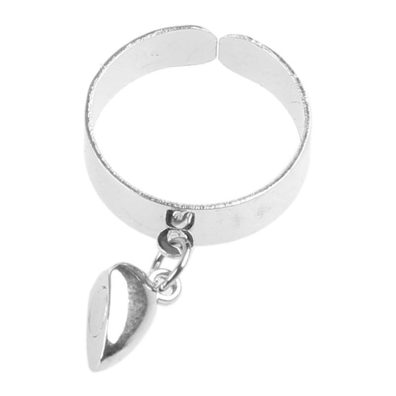 2 Pcs Punk Magnet Couple Rings for Men Women Lovers Love Heart Attract Paired