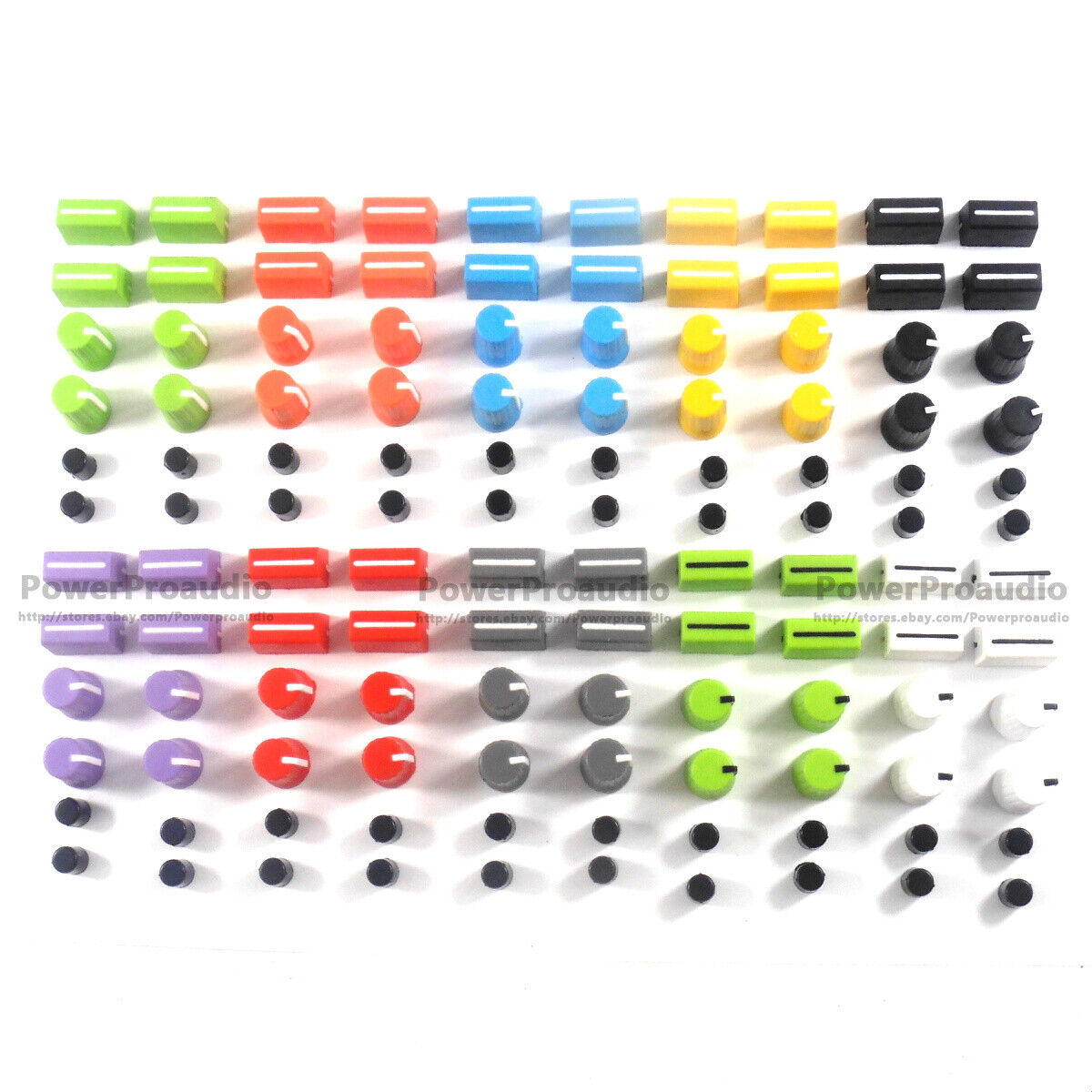 40PCS Rotary Knob+40PCS Fader Cap For Rane Mixer  72 MK2