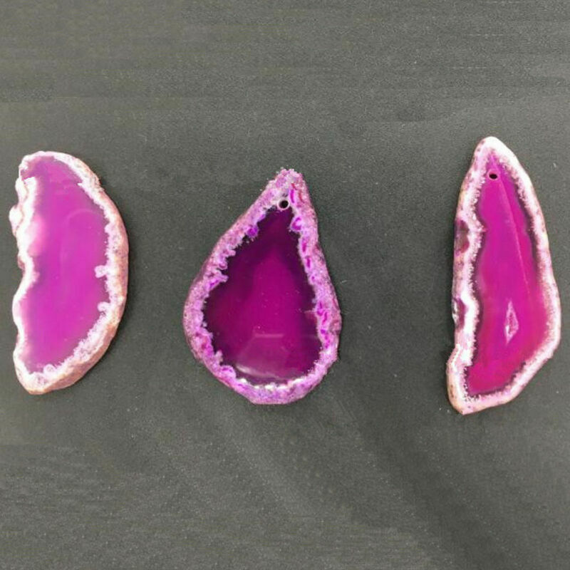 Natural Agate Slices Geode Polished Slab Brazil Crystal Quartz Ornaments Random