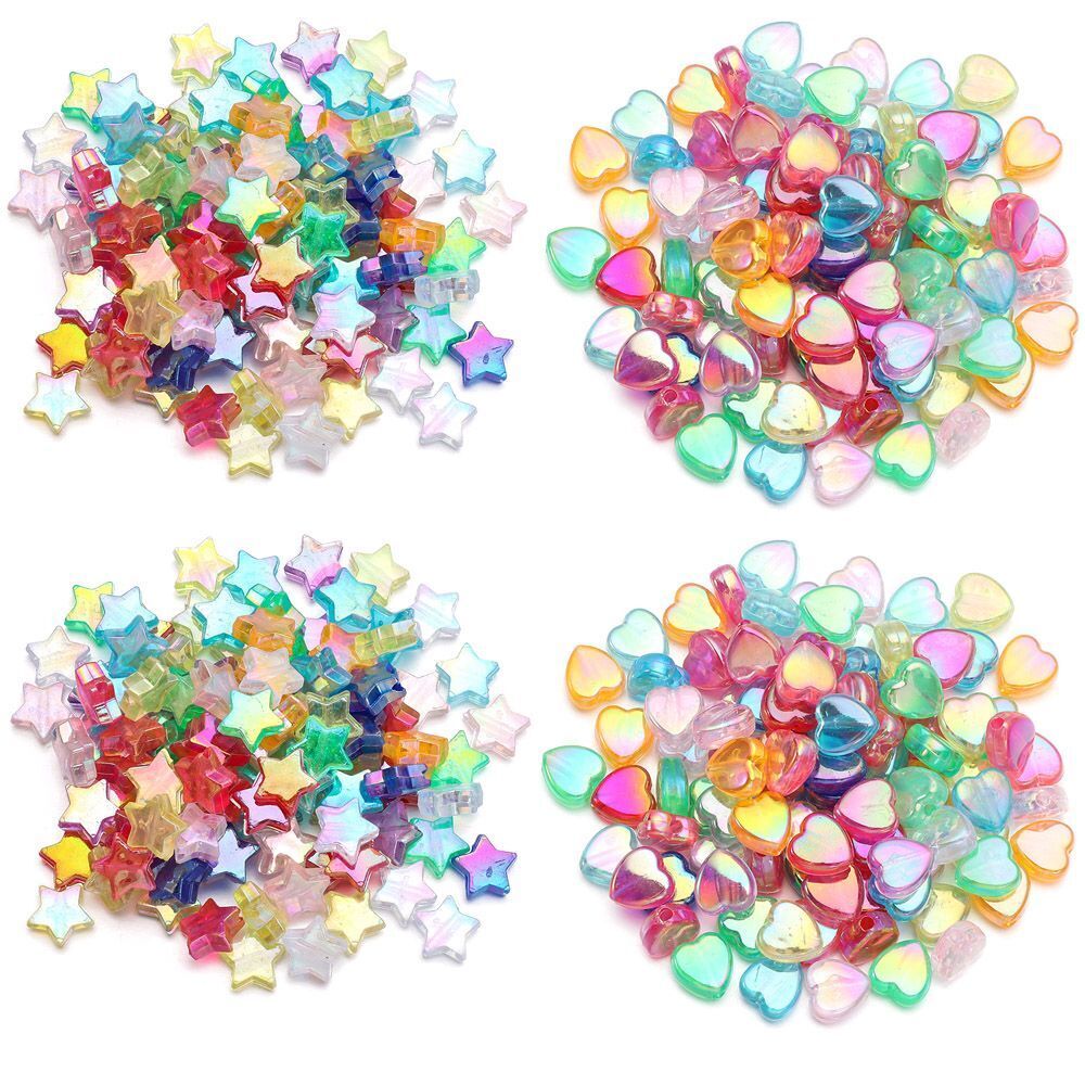 Star Jewelry Making Acrylic Beads Bracelet Accessories Loose Spacer Beads