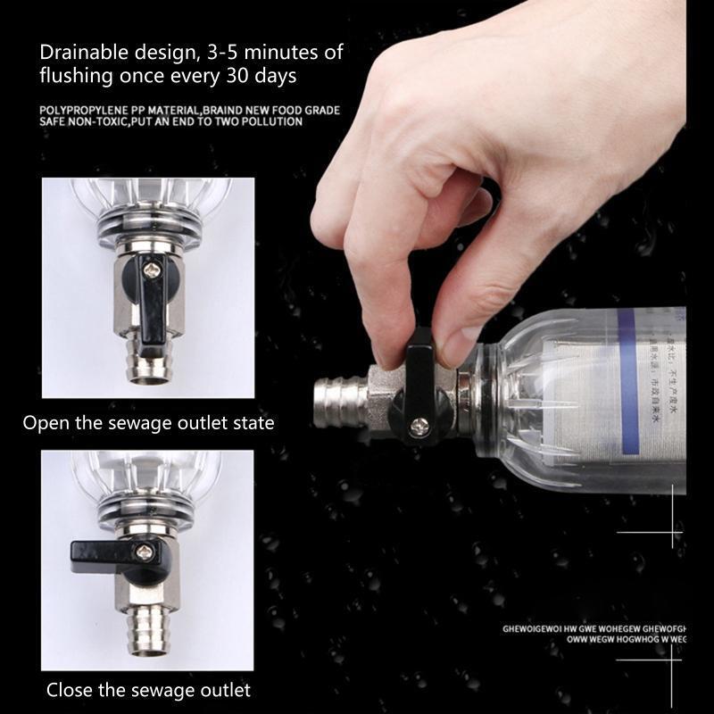 Water Filters Inline Prefilter Plastic Stainless Steel Material Water Filtration