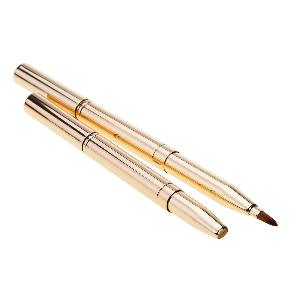 Double-headed Retractable Makeup Blush Lip Brush and Eyeshadow Brush