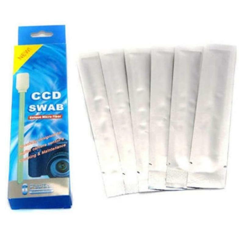 6pcs 4.88" Length CCD Sensor Cleaning Kit CMOS Cleaner Wet Swab for DSLR Cameras