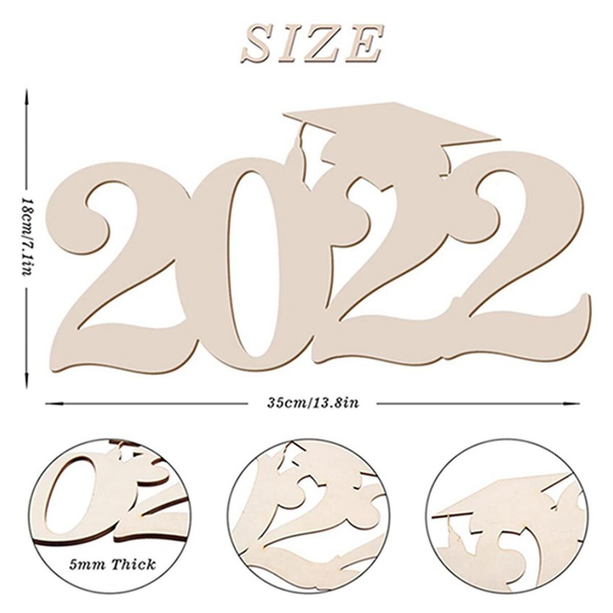 Class of 2022 Graduation Wooden Sign Photography  for Decorative