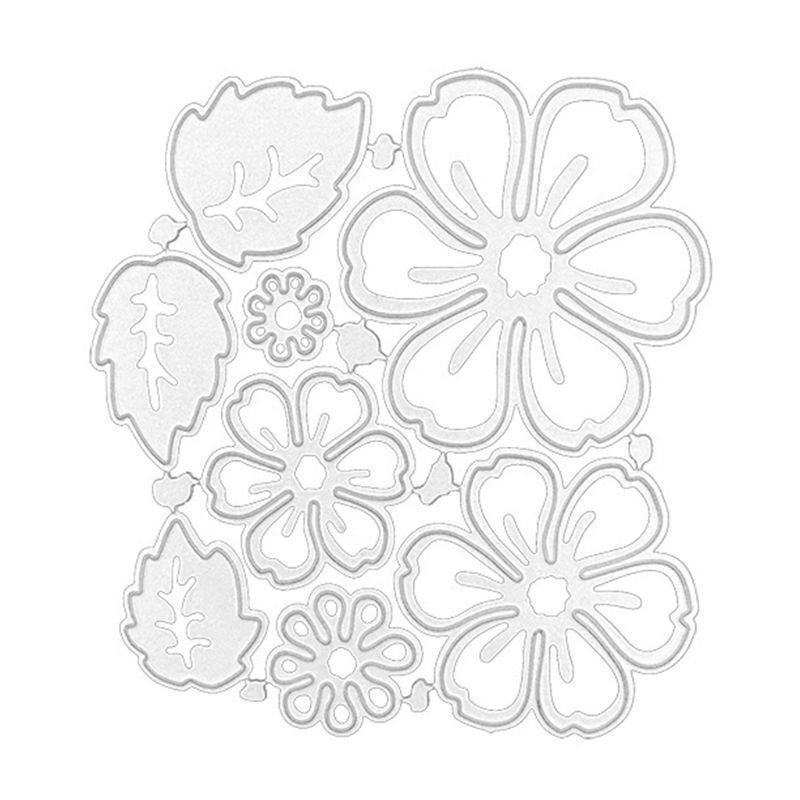 Handmade DIY Spring Flowers Leaves Cutting Die Carbon Steel Cuts for Decor Card