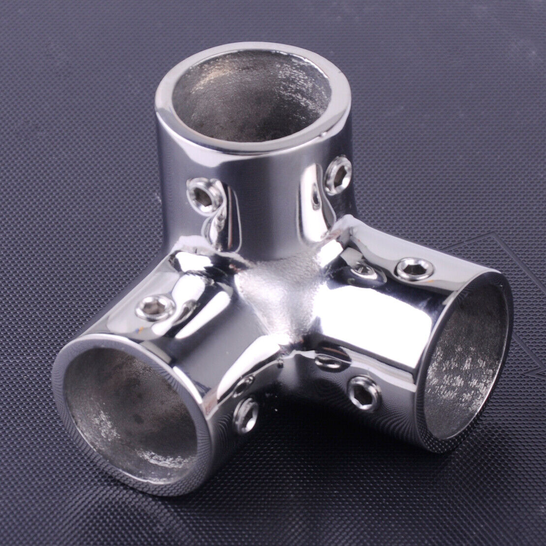90 Degree Stainless Marine Boat Hand Rail Fittings 7/8" 3 Way Corner Elbow Li