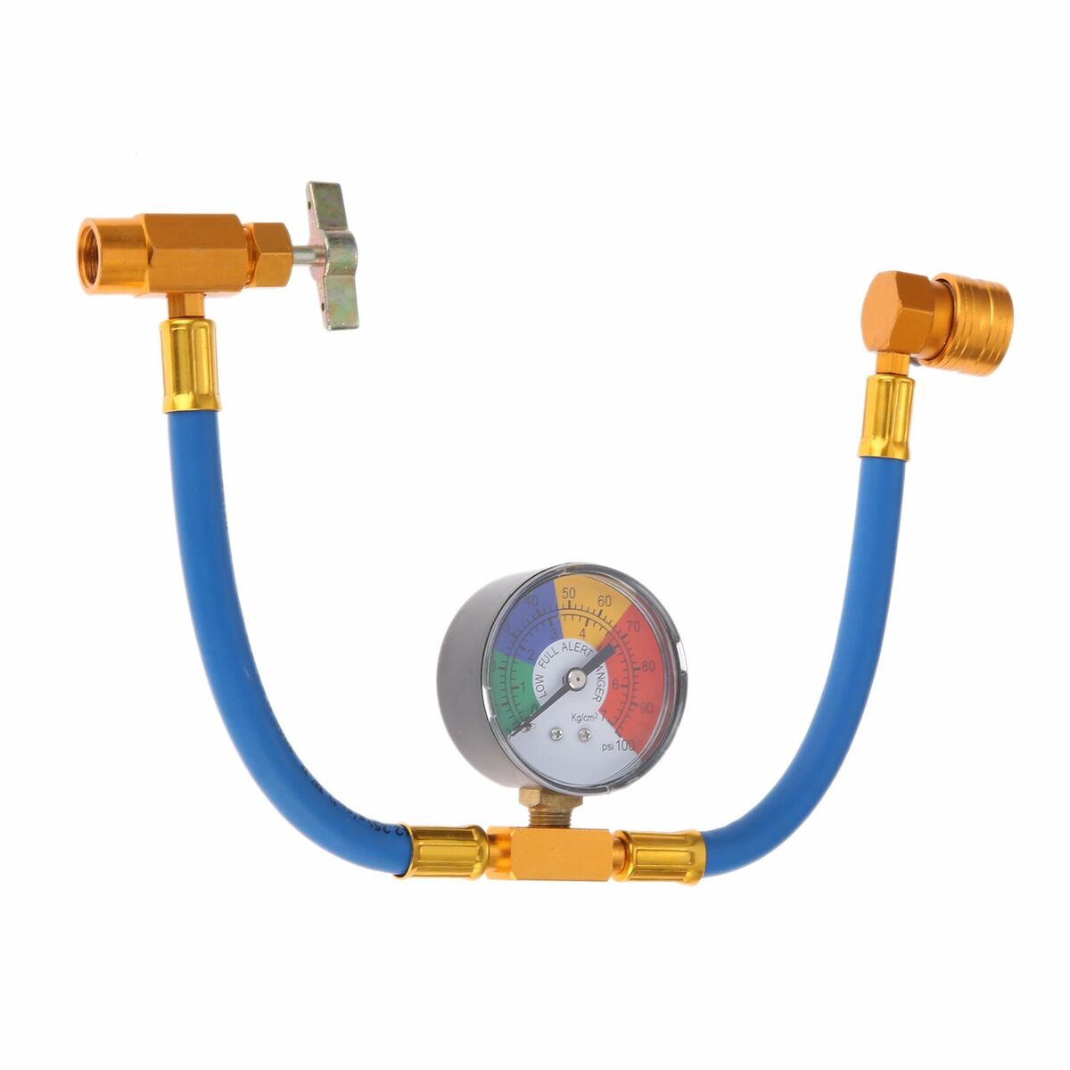 R-134a U-Charge Hose and Gauge for Self-Sealing Valve Cans refrigerant 1/2" ACME