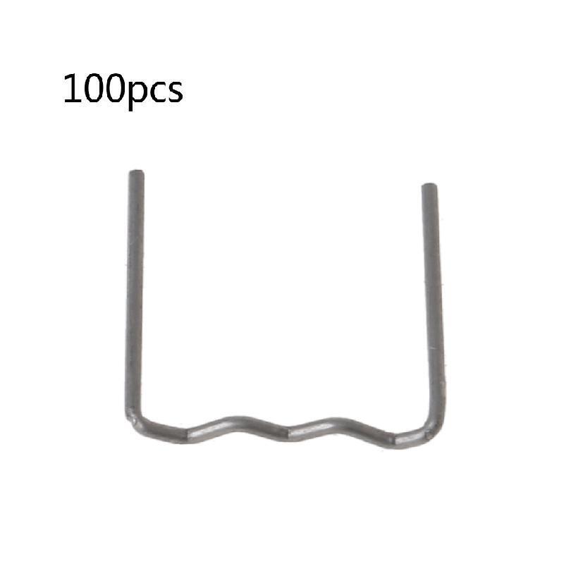 100 Pcs Wave Flat Hot Staples for Plastic Stapler Repair Welder 0.8mm Hot Staple