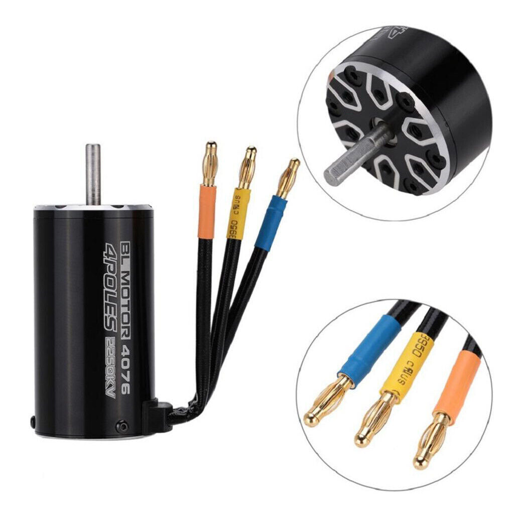 4076 2250KV Waterproof Sensorless Brushless Motor 4P /8 RC Vehicle